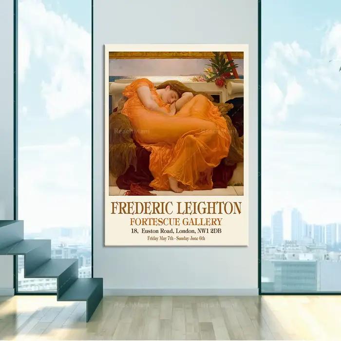 Affiche d'exposition de musée Orange, peinture Frederick Leighton