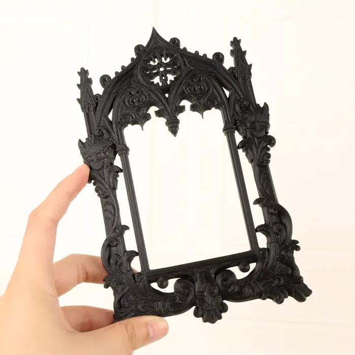 Cadre photo sculpté gothique sombre transfrontalier pour décoration murale rétro à domicile