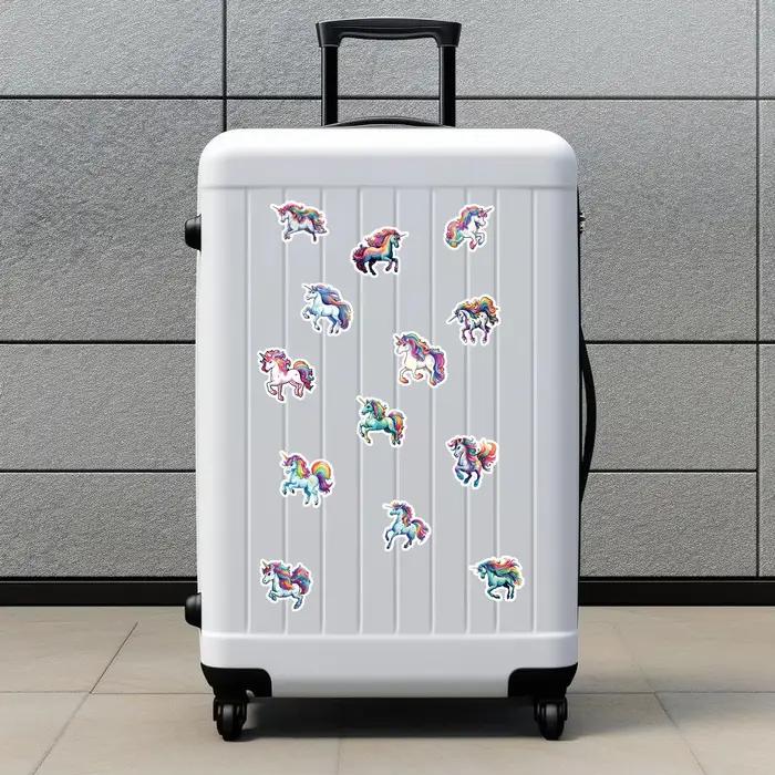 Autocollant licorne de dessin animé mignon