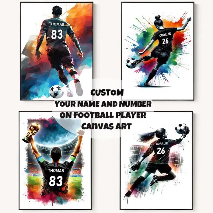 Affiche personnalisée de joueur de Football