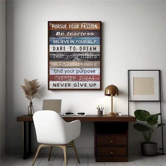 Affiche d'art mural abstraite inspirante pour chambre à coucher