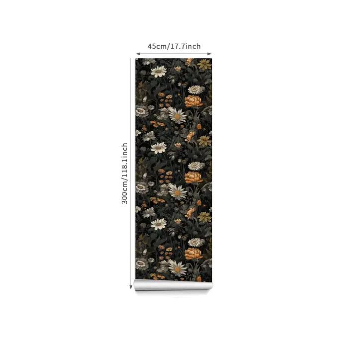 Papier peint floral conviviale ré Bergame pour chambre à coucher