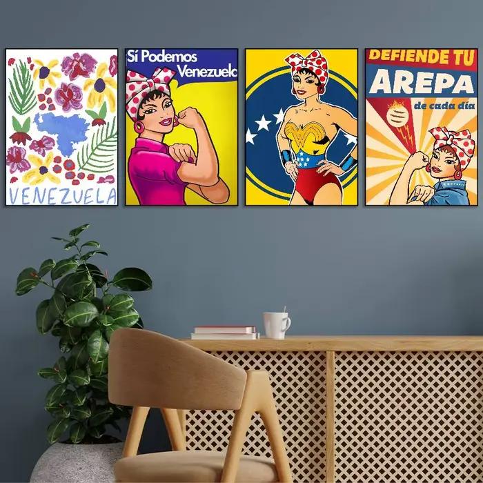 Affiche d'art esthétique Venezuela