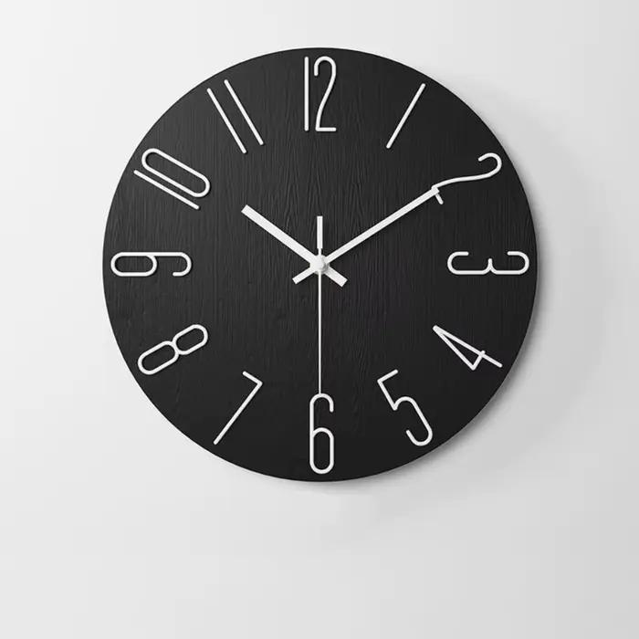 Horloge murale suspendue Simple de 12 pouces