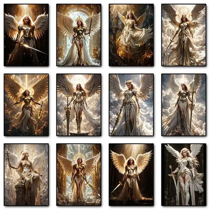 Affiche d'anges célestes d'art fantastique