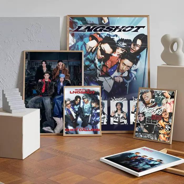 LNGSHOT Debut EP SHOT CALLERS Affiches Vintage Classiques Décoration Murale Peinture Art Mural Papier Kraft Blanc