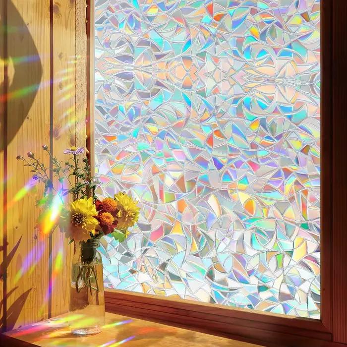 Autocollant en verre croissant attrape-soleil