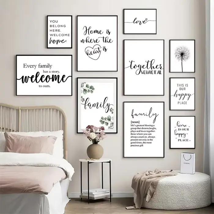 Happy Family Citation Wall Art