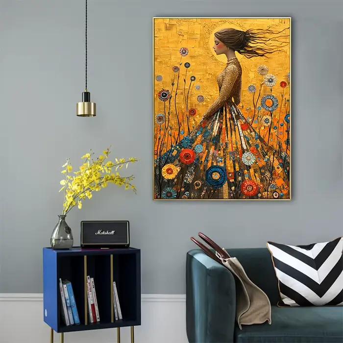 Toile de peinture murale de Style Gustav Klimt