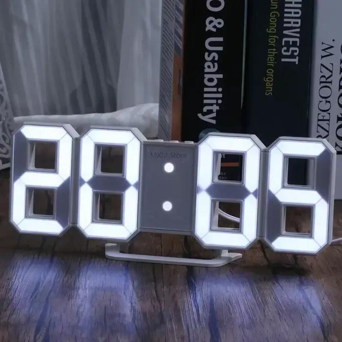 Horloge numérique LED 3D