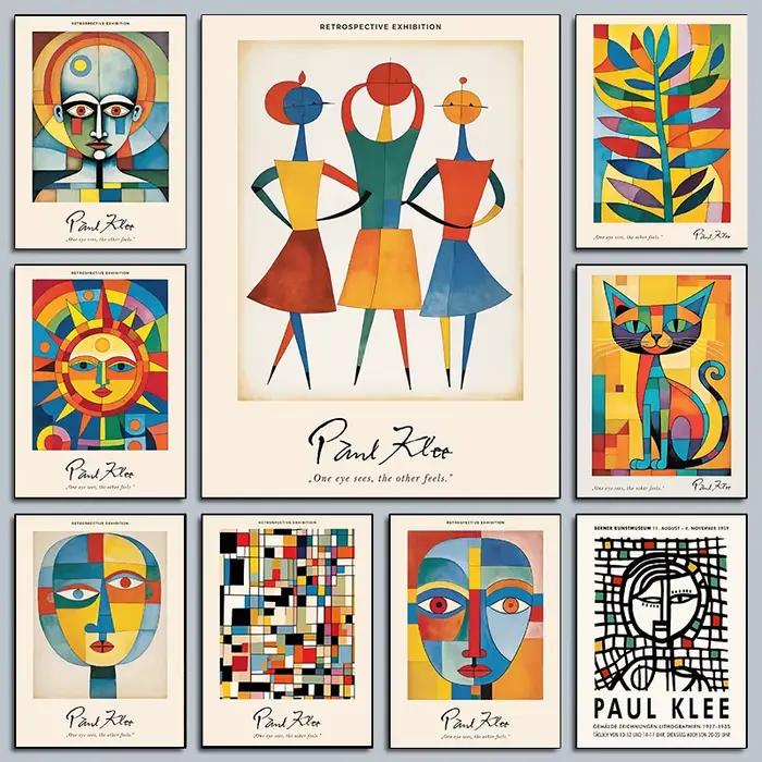 Paul Klee – affiches d'exposition d'œuvres d'art abstraites