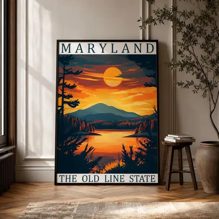 Art mural de paysage, peinture sur toile de paysage occidental