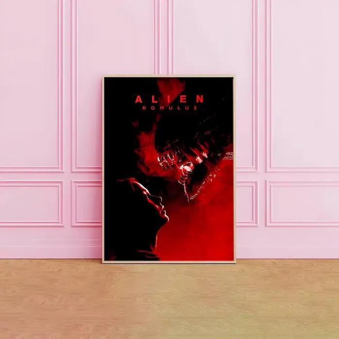 Affiche de film d'horreur a-aliennes, Art mural imprimé adapté au salon, chambre à coucher, Bar, salon, décoration de la maison, cadeau