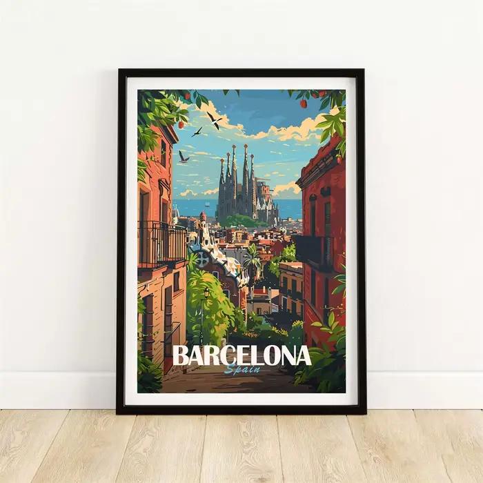 Affiche de paysage d'art moderne de londres
