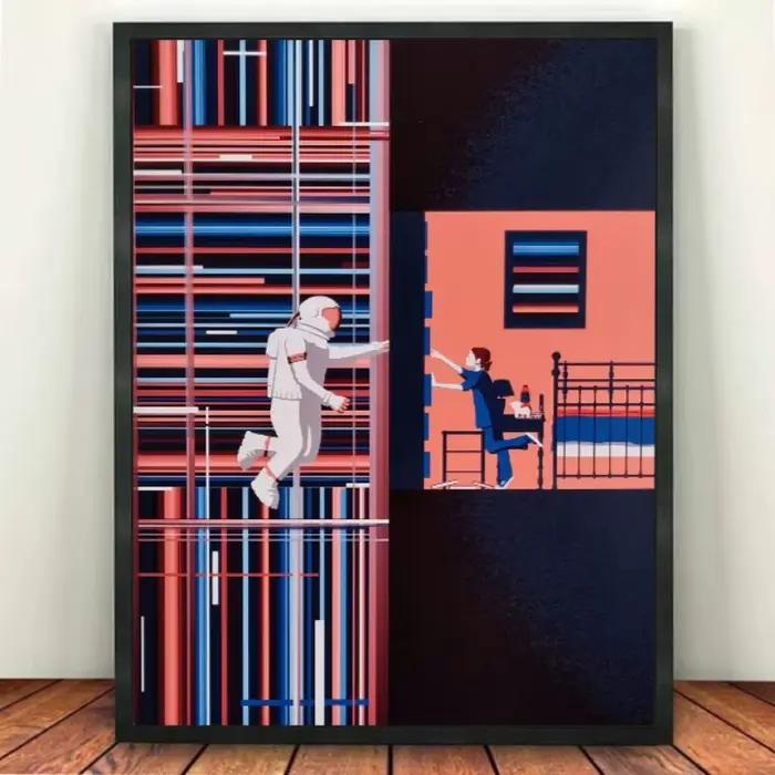 Affiche d'hommage du film interstellaire I Was Your Ghost