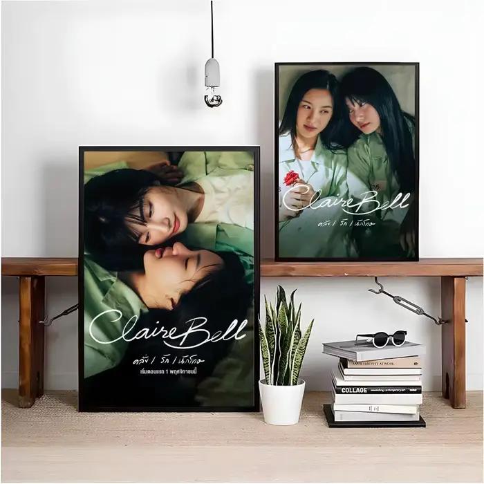 Affiche tendance TV C-clairebell, autocollant mural imprimé sur papier PP, idéal pour la décoration du café, du bureau ou du bar, meilleur cadeau