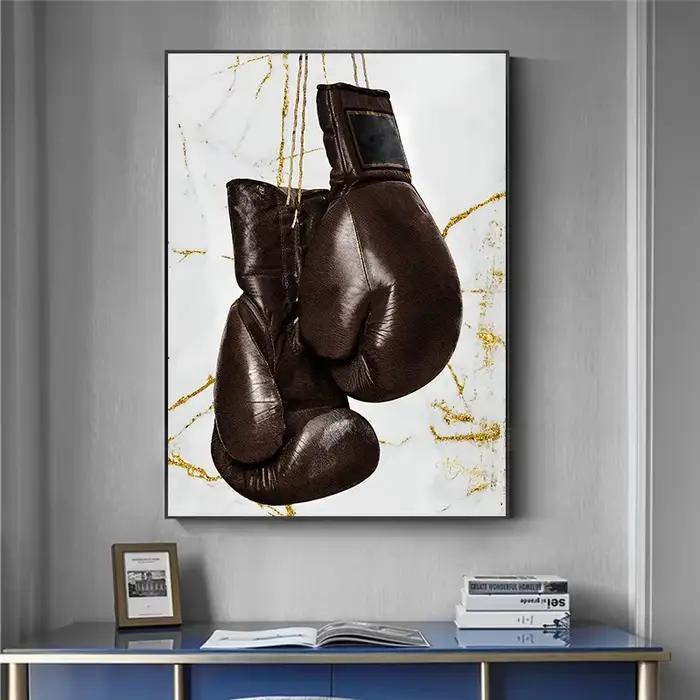Affiche d'art de gant de boxe