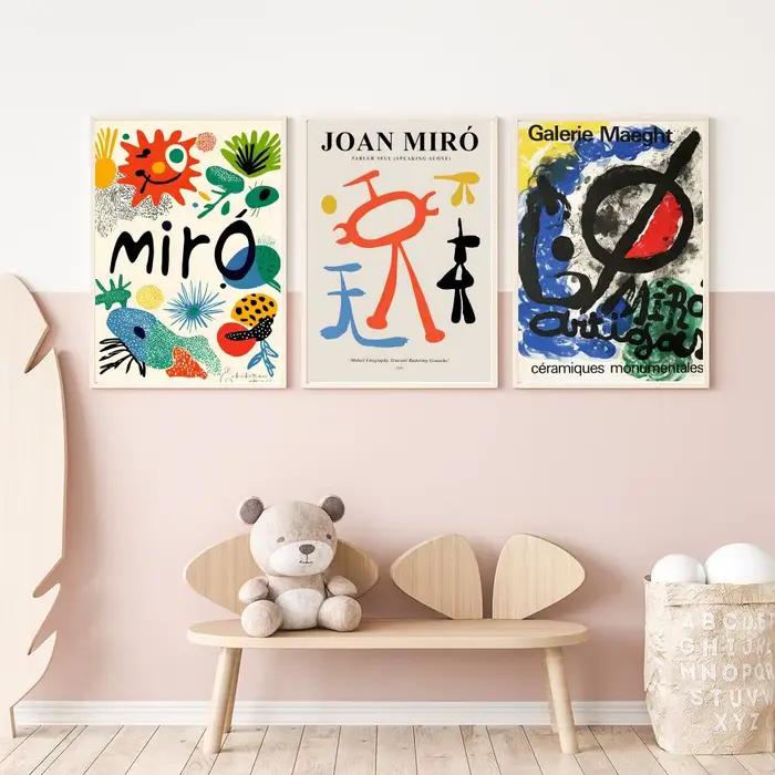 Affiche d'art populaire Jjoan Miro