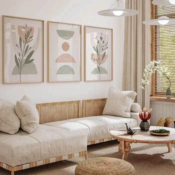 Art mural abstrait simple scandinave, ligne bohème, cuir chevelu géométrique, affiche sur toile HD, impressions, décoration de la maison, chambre à coucher, salon