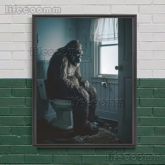 Toile d'art mural Vintage Bigfoot Sloppy et défini