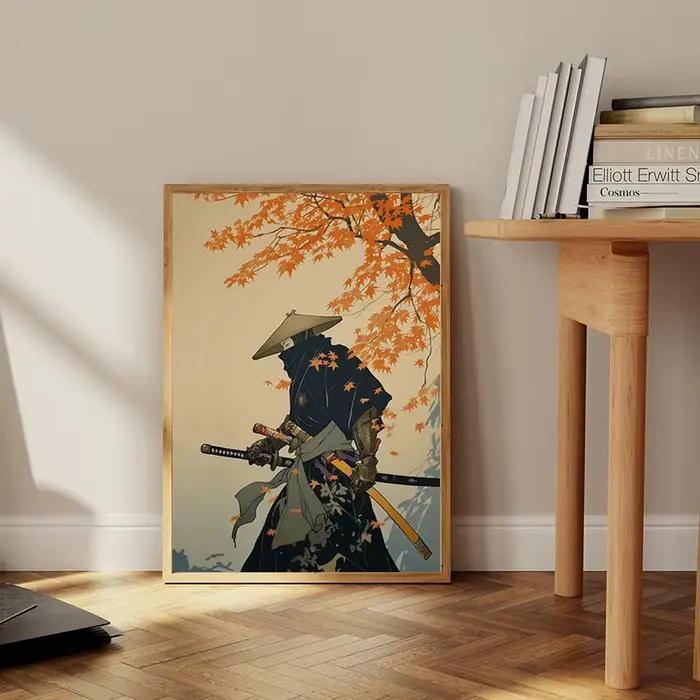 Classique Ukiyoe rétro japonais samouraï