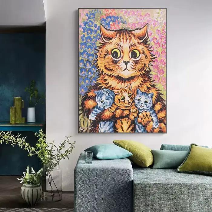 Célèbre portrait de chat de Louis Wain