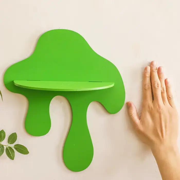 Étagère murale rustique Boho en bois de pin