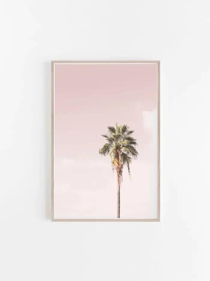 Peinture sur toile pastel botanique moderne