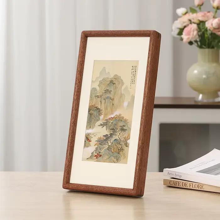 Cadre photo rectangulaire en bois massif