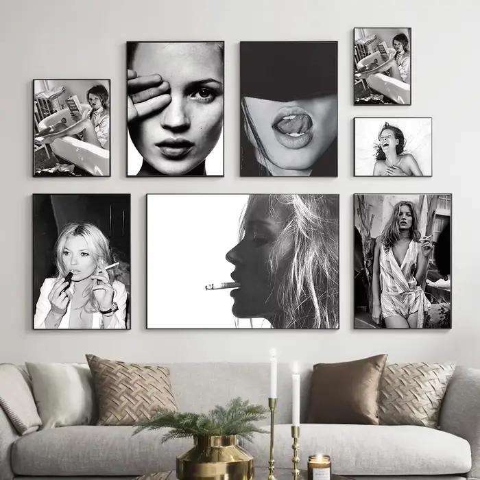 Cadre photo avec peinture sur toile pour femme