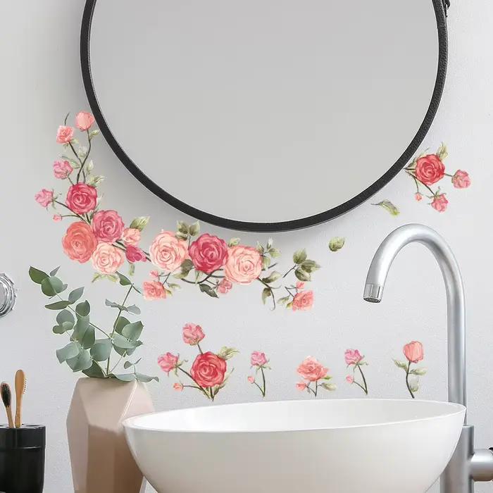 Autocollant mural de fleurs magnifiques pour salon