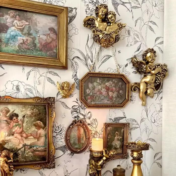 Vintage forêt style européen Relief vieilli cadre Photo maison et chez l'habitant décoration murale