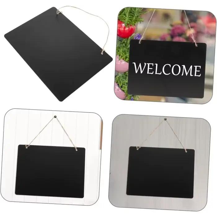 Tableau noir double face avec cordon de suspension