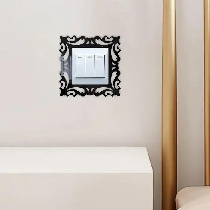 4 pièces 15X15cm interrupteur autocollant décor à la maison Stickers muraux