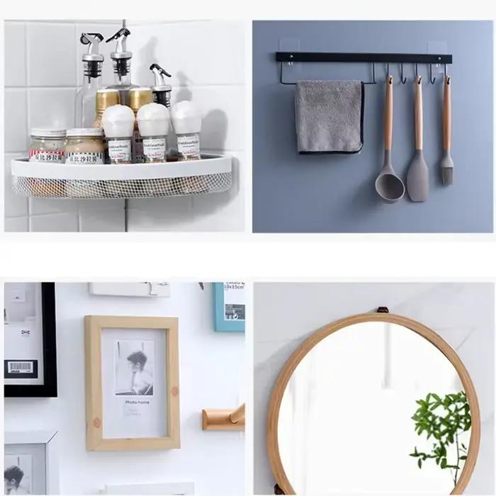 150/10x cintres sans clous accrocher cadre photo sur perceuse murale crochets adhésifs gratuits autocollants sans ongles pour murs de chambre