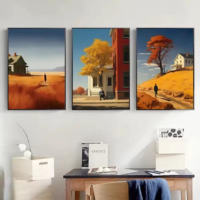 Affiche de la ville d'Edward Hopper