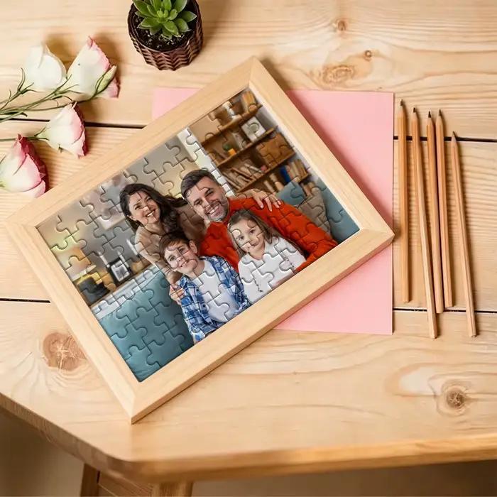 【Personnalisé】Puzzles en bois encadrés