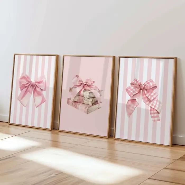 Affiche sans cadre rose pour étudiante