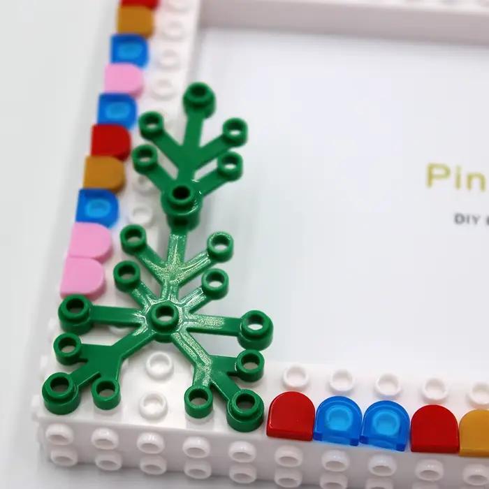 Pinliving 1PC cadre Photo fleur Graden, bloc de couleur Simple cadre Photo bricolage pour la décoration de la maison, cadeau d'activité familiale