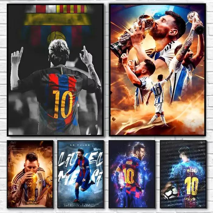 Poster de joueur de football légendaire Messi