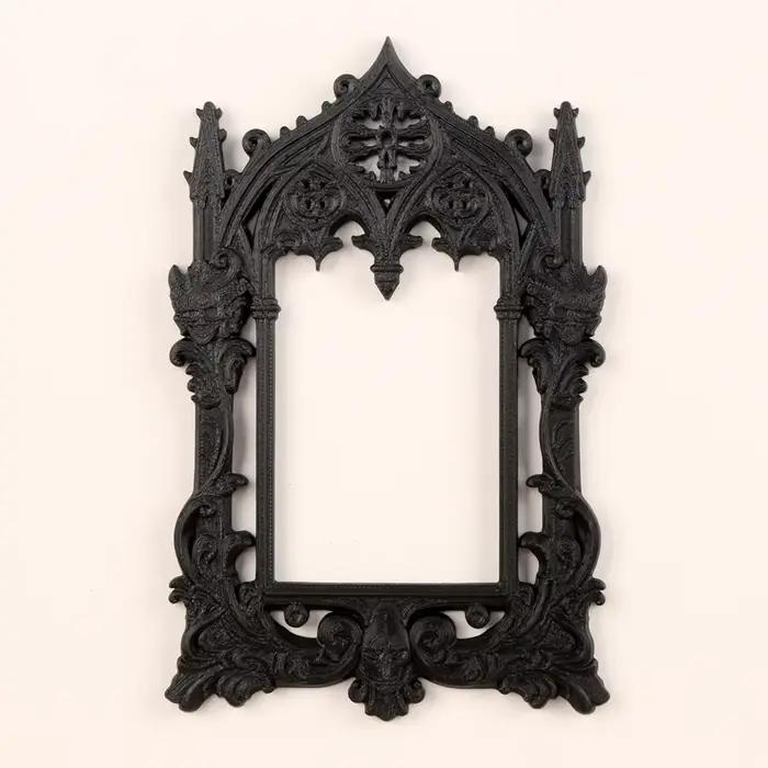 Cadre photo sculpté gothique sombre transfrontalier pour décoration murale rétro à domicile