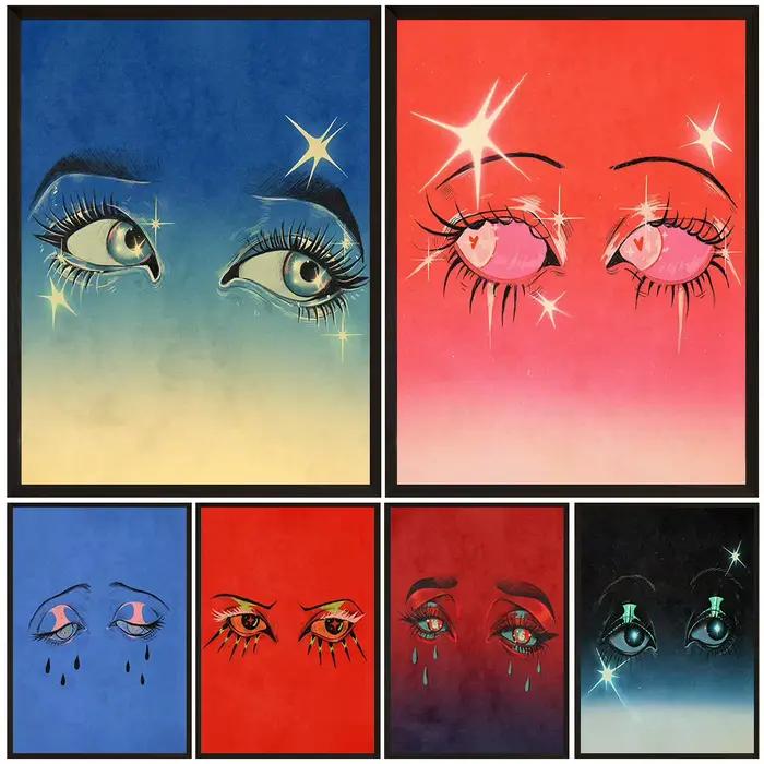 Peinture sur toile d'art mural abstrait