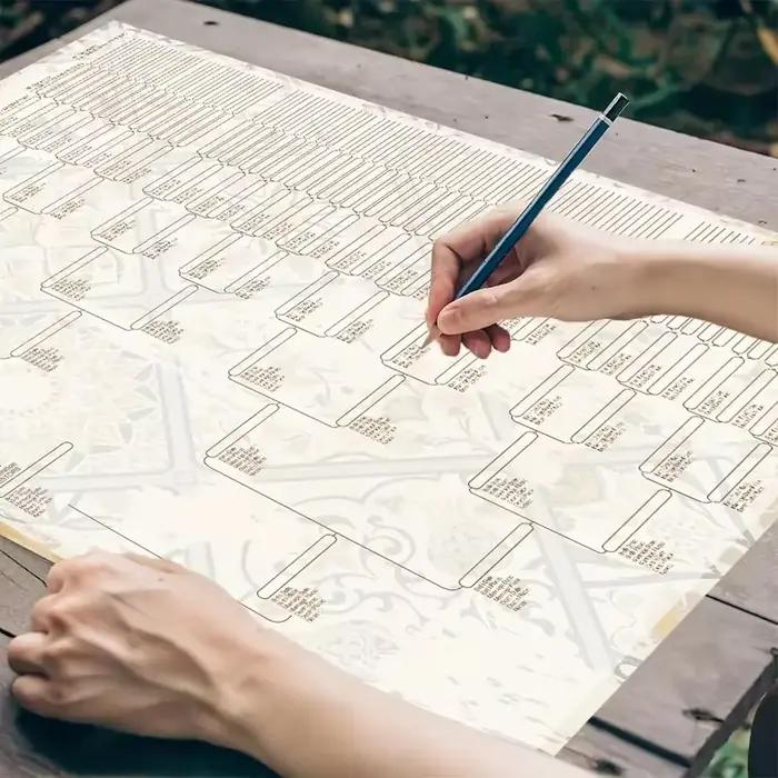 Grand arbre généalogique de 8 générations
