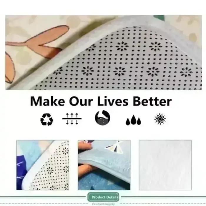 Tapis décoratif moderne à motif végétal