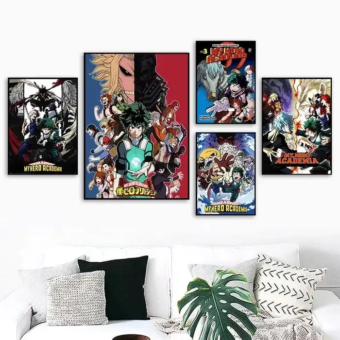 Affiche de dessin animé japonais My-Hero-Academia