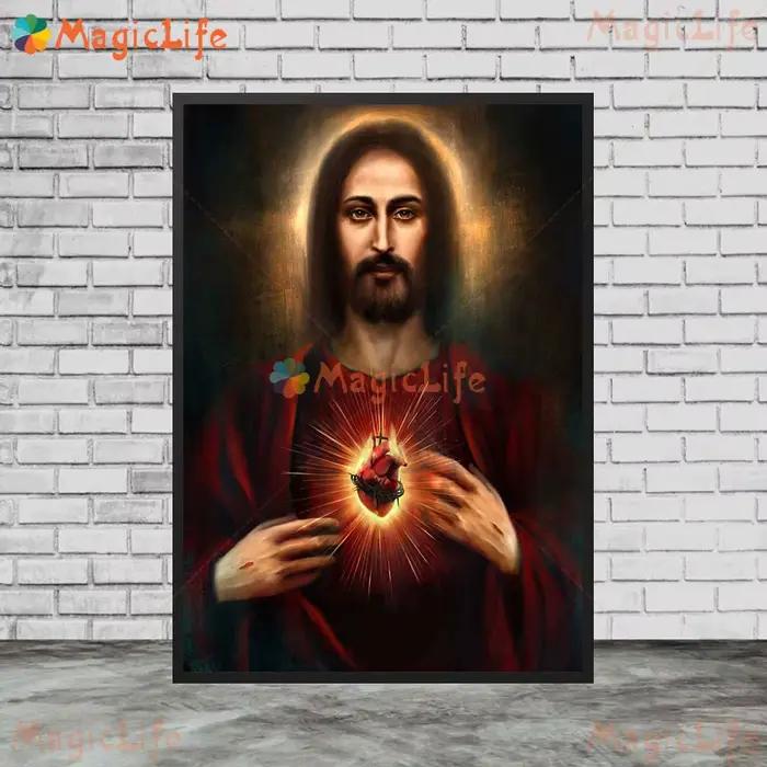 Affiches murales de Religion, christianisme, jésus, missionnaire, images murales pour salon, décoration de maison, peinture sur toile d'art mural sans cadre