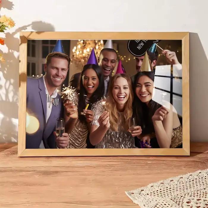 Cadre photo d'image personnalisé 1 pièce, cadres d'image personnalisés pour cadeau, options de tailles multiples, art mural, décoration de chambre