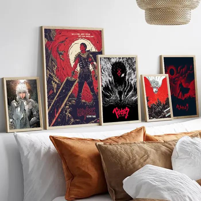 Affiches de films classiques d'anime japonais Berserk