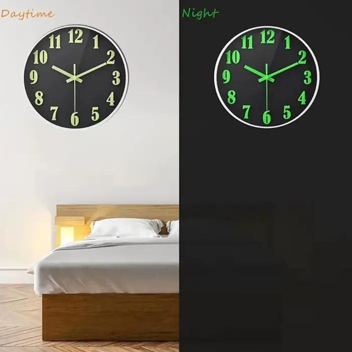 Horloge murale silencieuse à quartz pour la décoration du salon