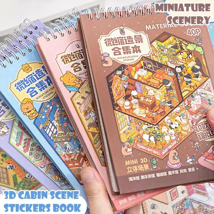 Autocollants de scène de cabine 3D